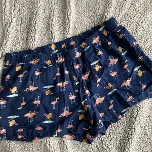 Old Navy Flamingo Print pajama shorts